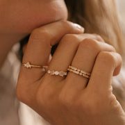 Bague plaque or ismene